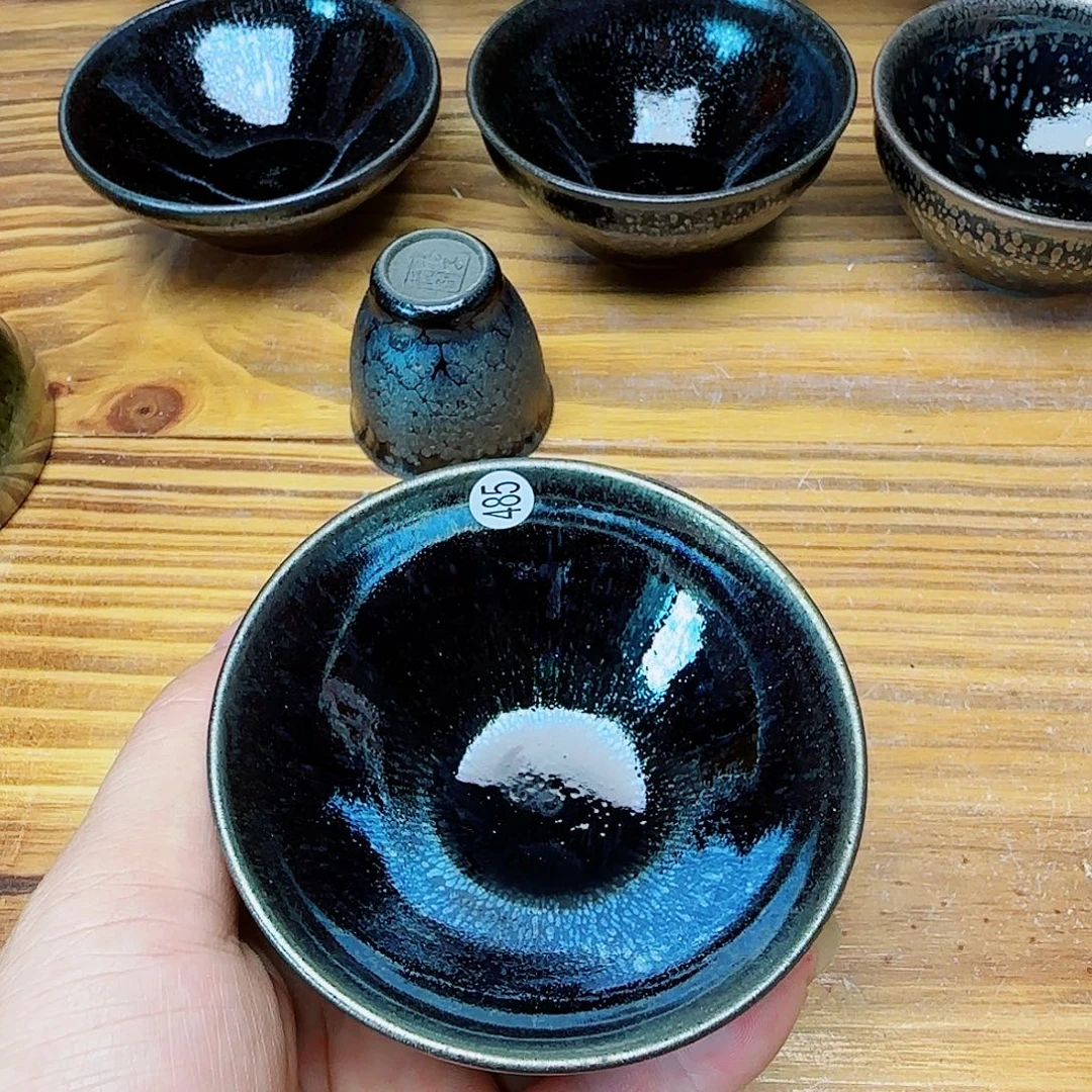 茶盏建窑建盏茶器偏底