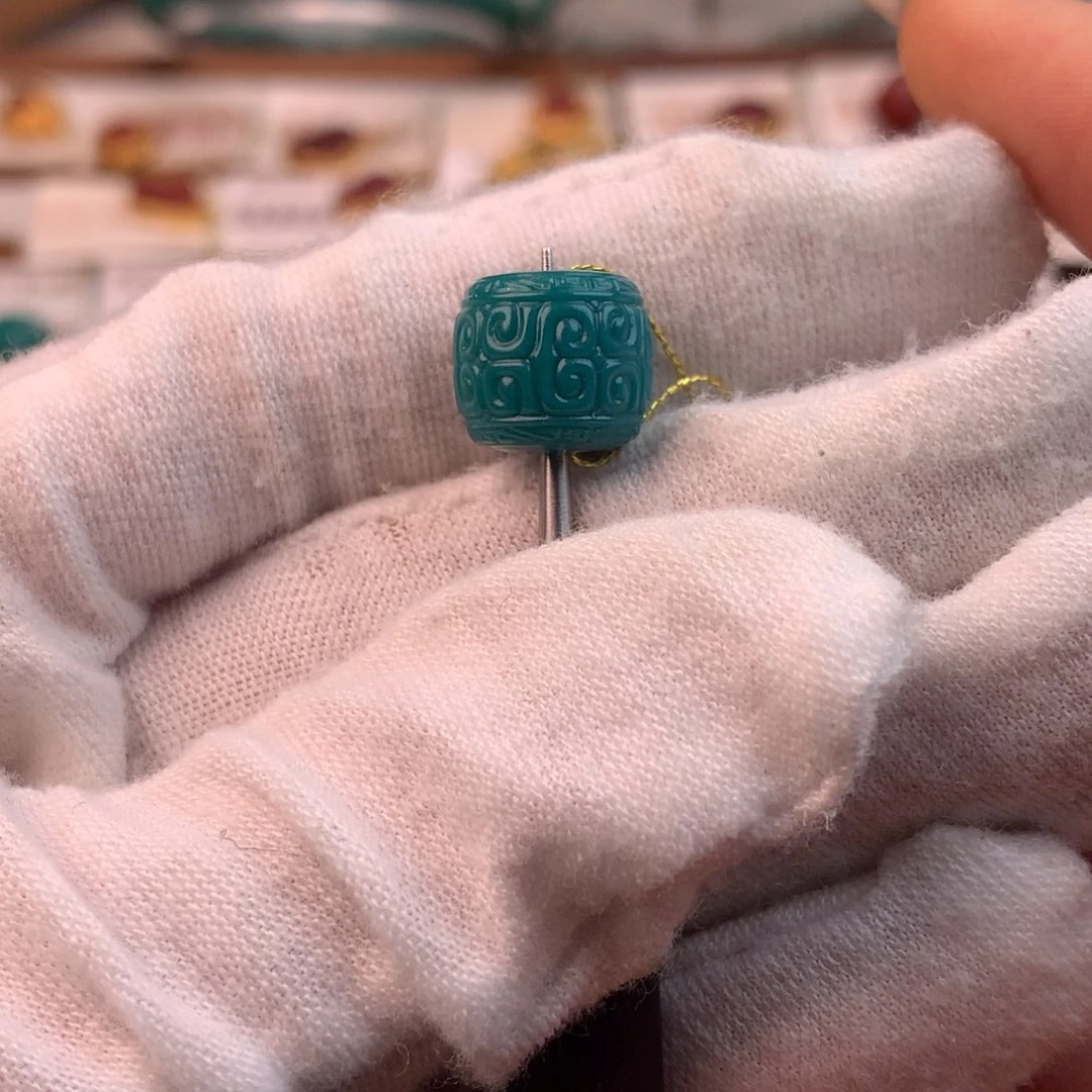 绿松石未镶嵌配饰蕊11*10