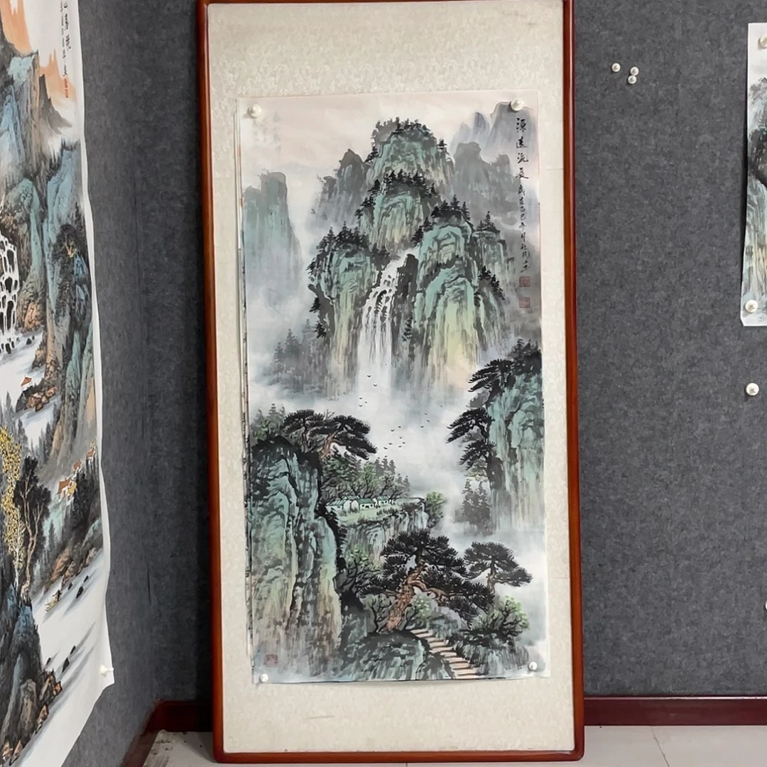 国画四尺138.69画芯 捡漏 不带框