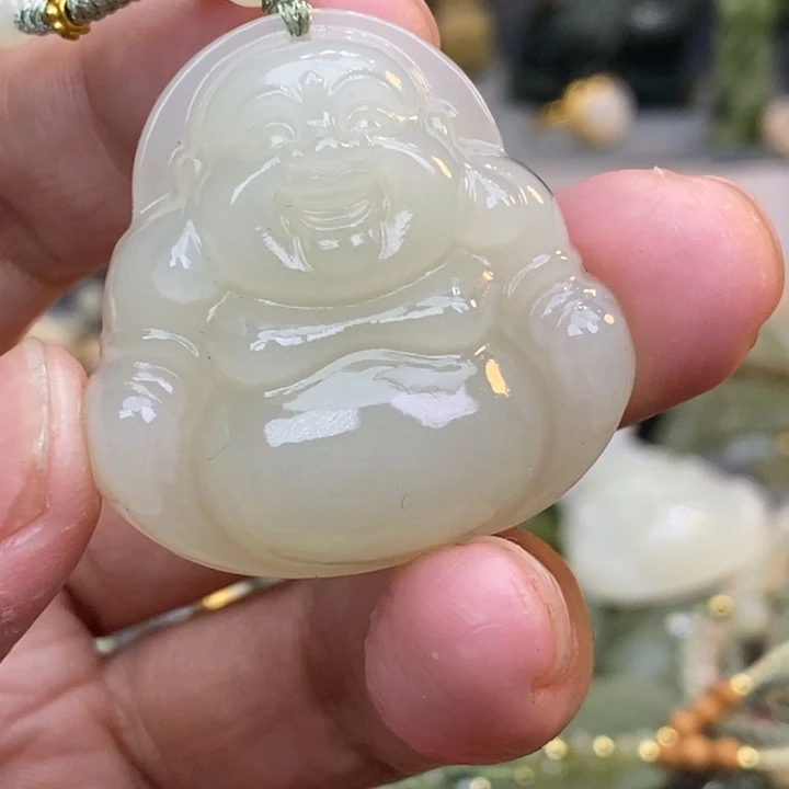 ღ***若和田玉未镶嵌颈饰