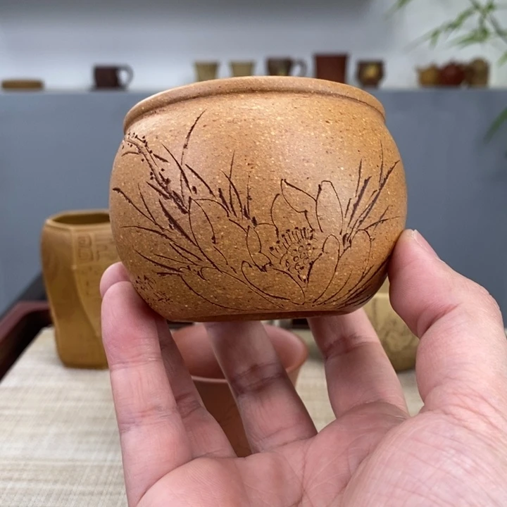 紫砂茶杯宜兴紫砂主人杯