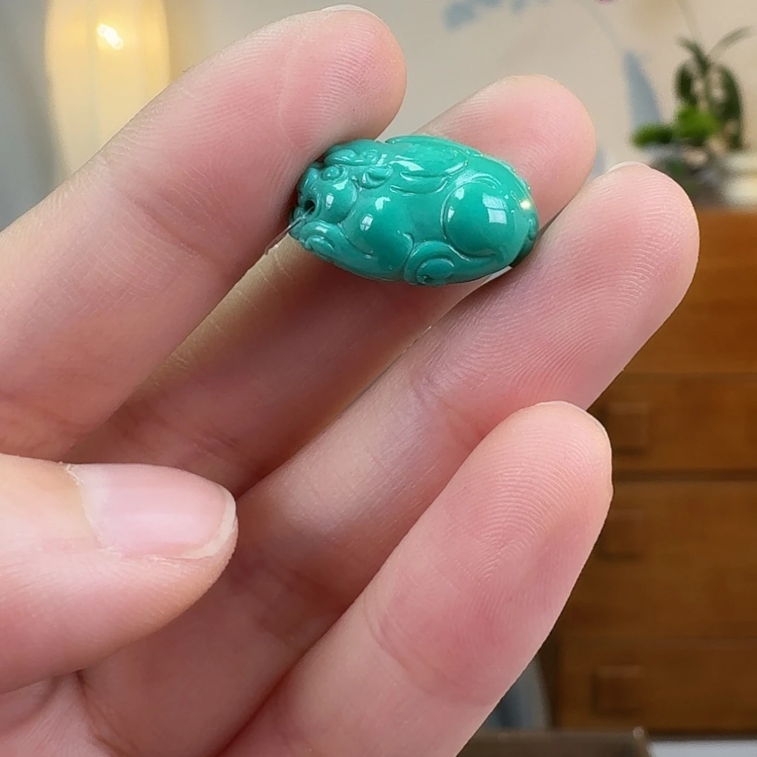 绿松石未镶嵌挂件