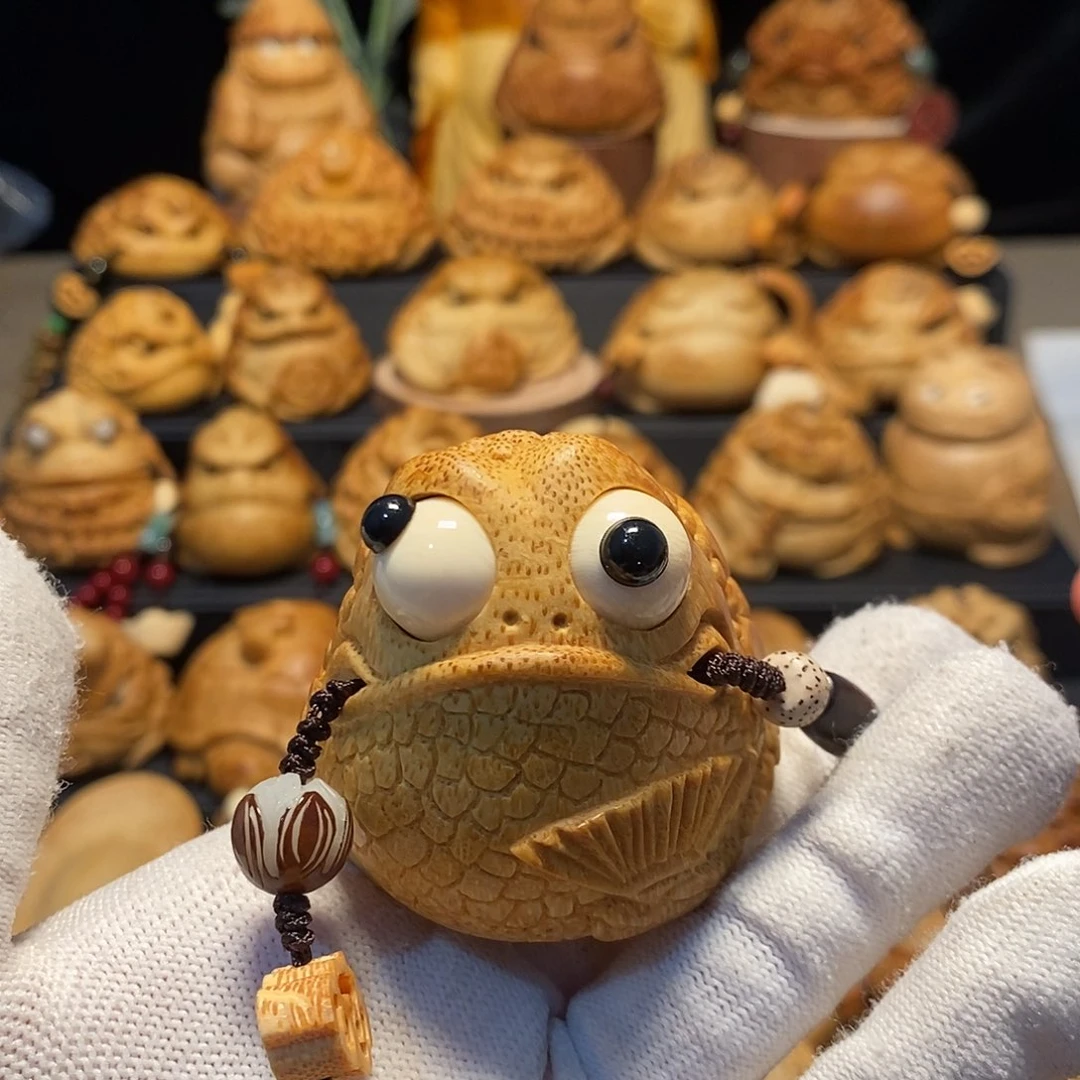 竹竹根雕金蟾竹根雕