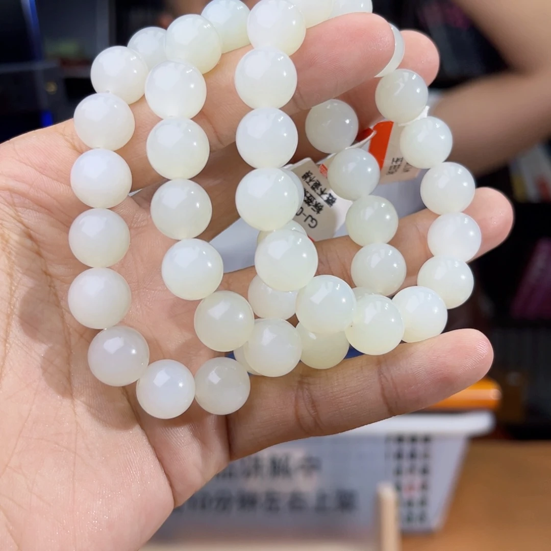 手串未镶嵌和田玉纯天然新疆05年于田卡12多样性发其一