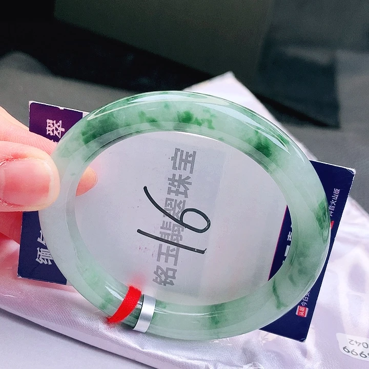 翡翠未镶嵌手镯缅甸天然a货翡翠手镯
