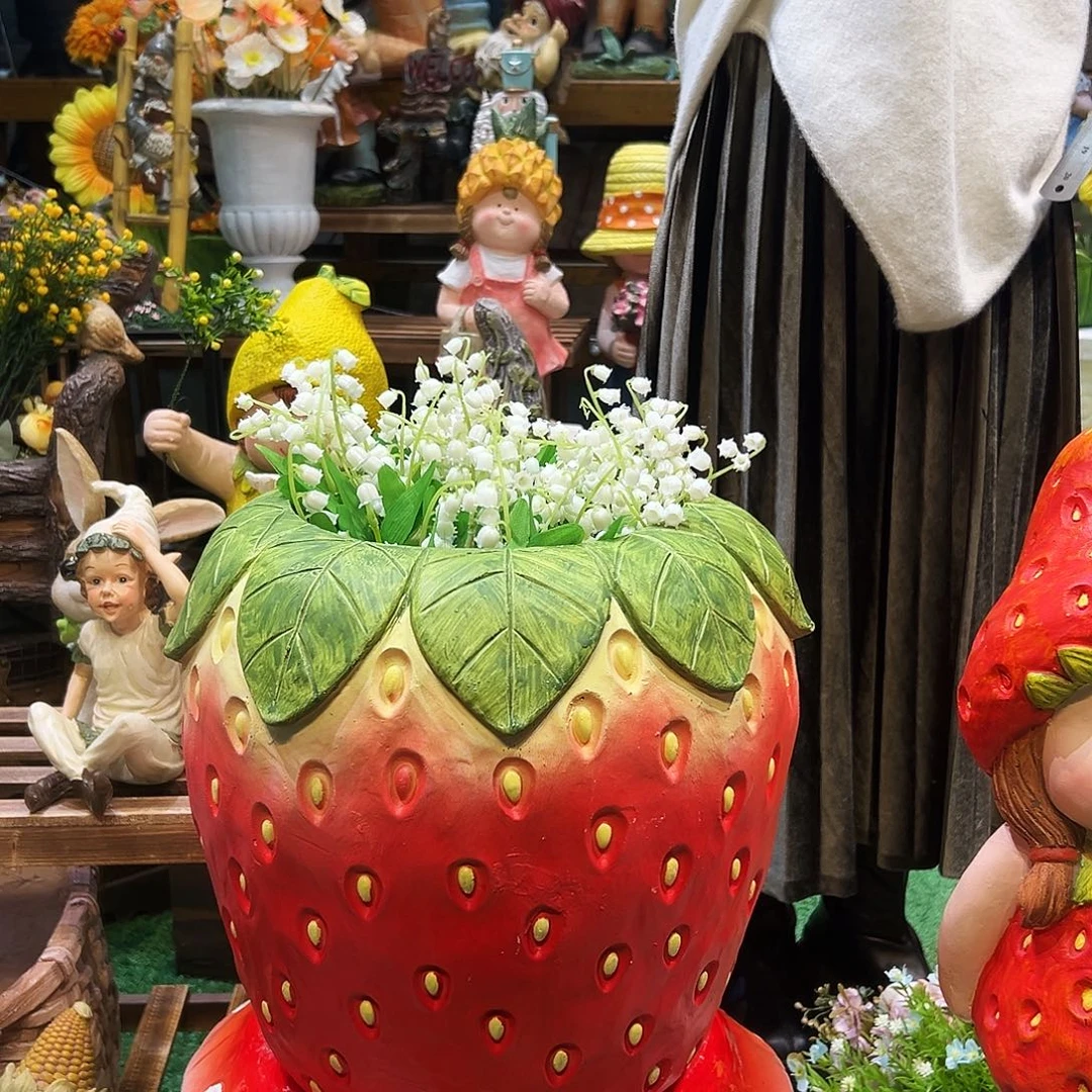 花园摆件红红火火