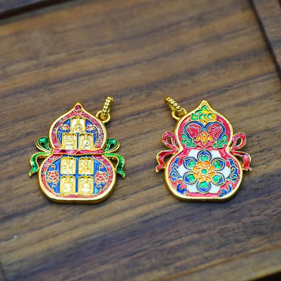 18k金七圣宝莲葫芦配件【QL06834】