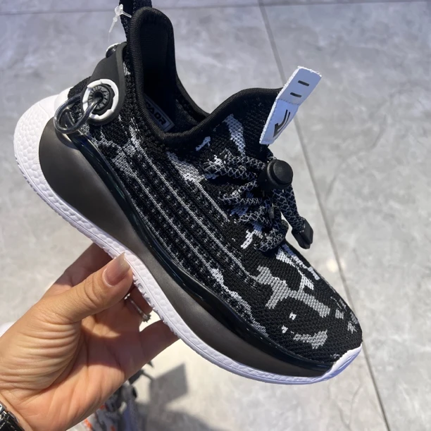 永高人懒人免扣带秒穿脱飞织网透气夏季跑步运动鞋豆豆鞋男女鞋