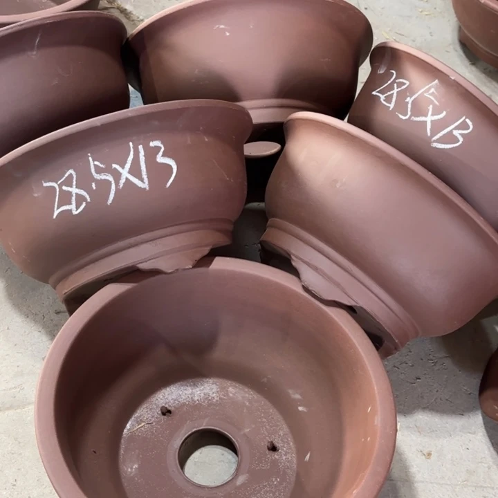 紫砂花盆100-6。   28.5-13。