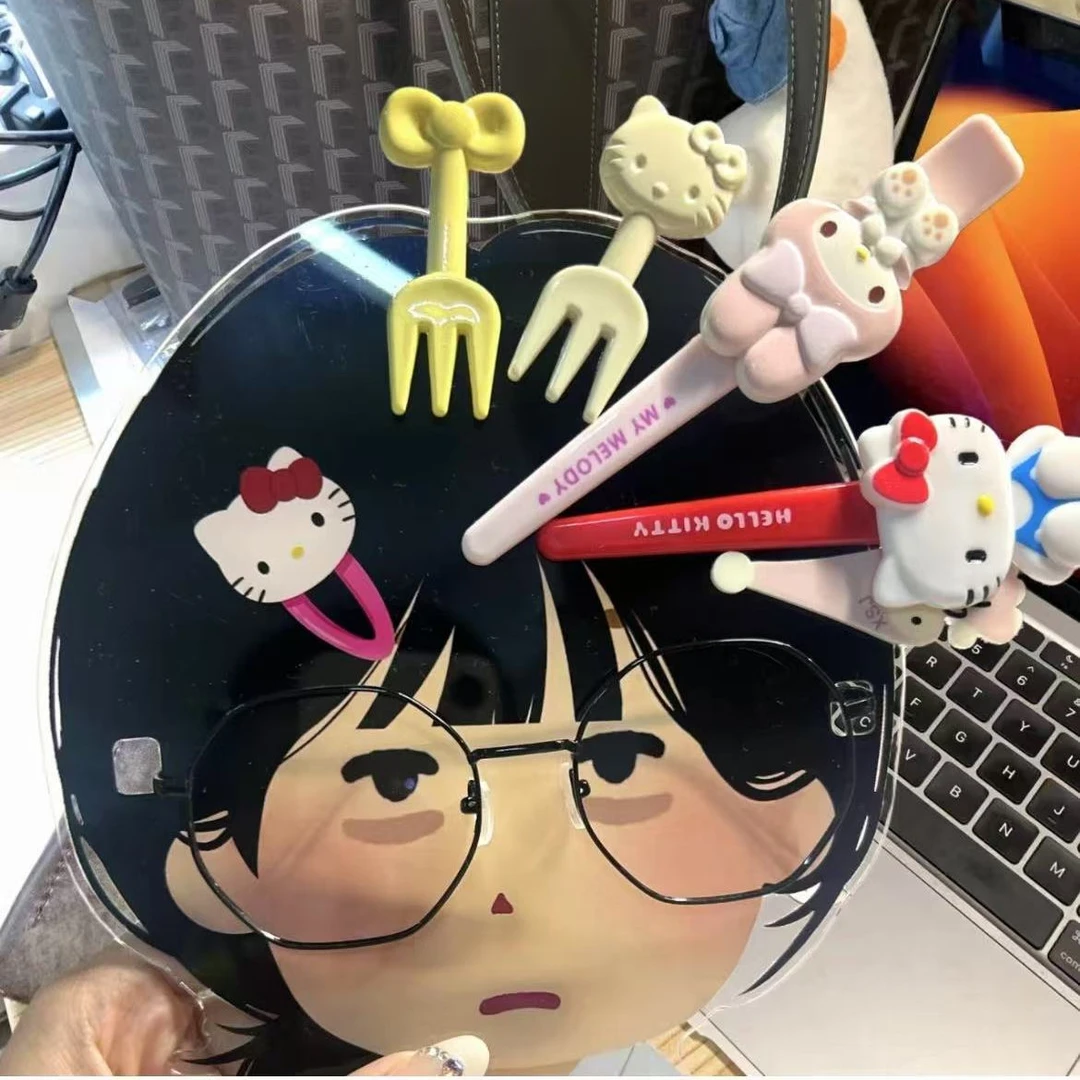 首饰展示架 日本小人搞怪眼镜架立牌高颜值眼镜发夹收纳展示架