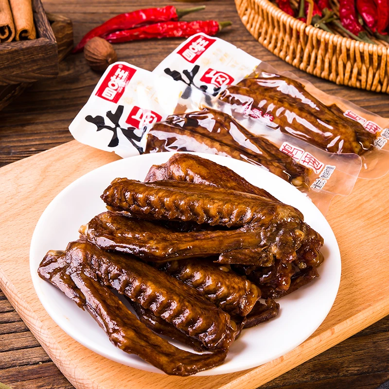 四味王香辣卤味鸭翅膀麻辣酱香真空装