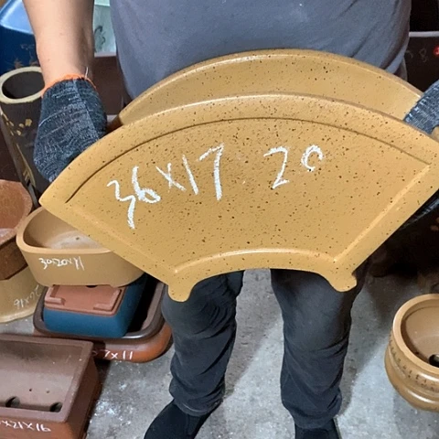 紫砂花盆手工制作