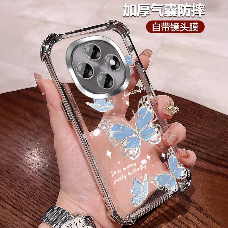 ins风适用oppoa6pro手机壳四角防摔韩版a6gt小众带镜头膜A6i 女士