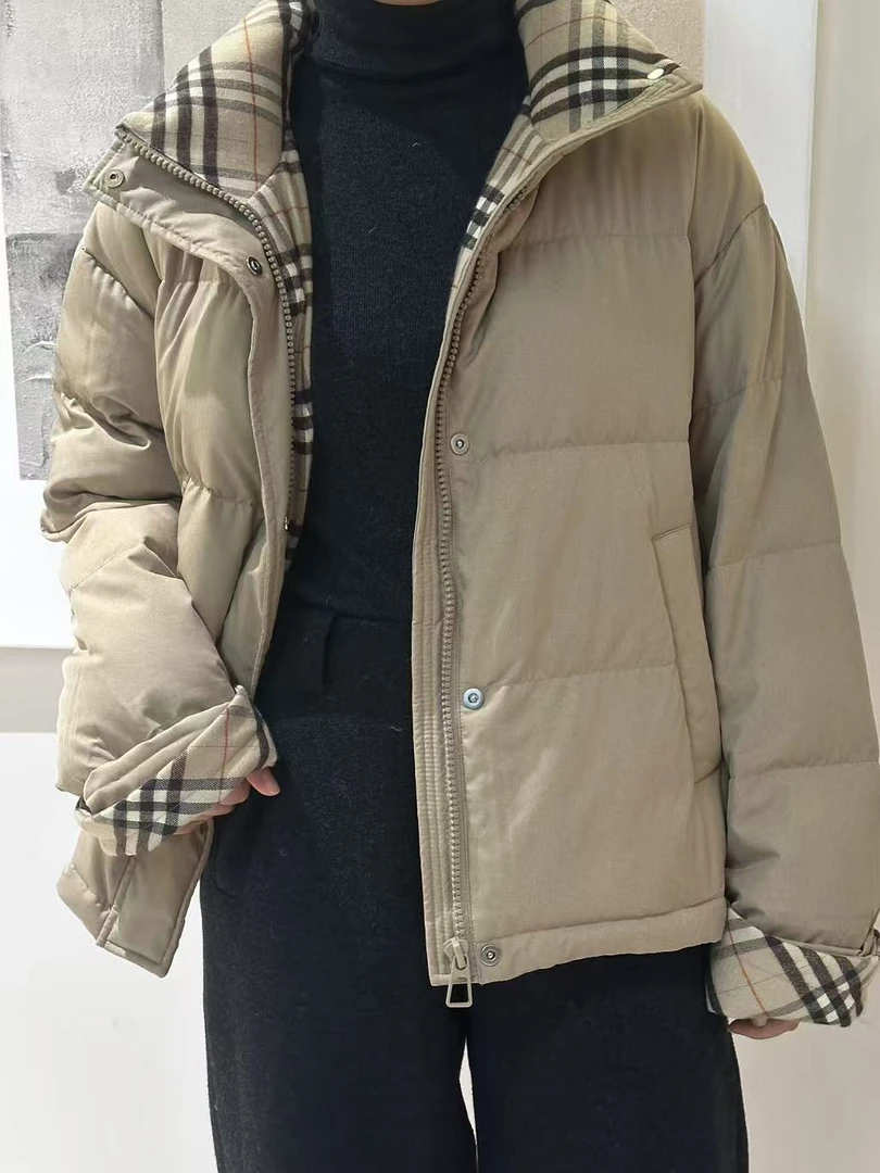 【木朴素羽绒服1】常规款短款休闲女装包包款羽绒服5005
