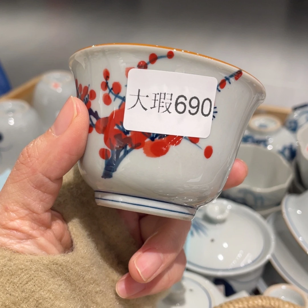 有瑕釉下彩纯手绘