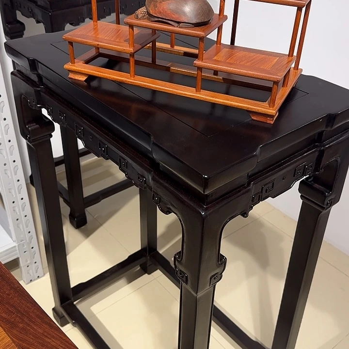 木小叶红檀全材68×42×98cm高花几1个