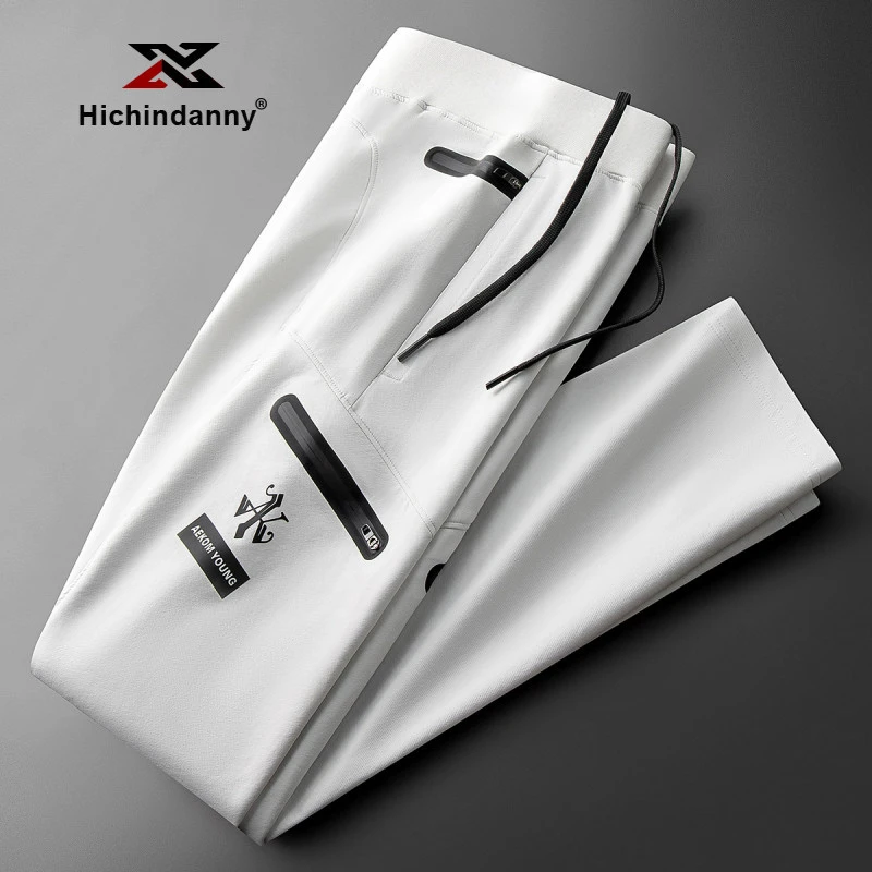 HICHIN户外运动裤男士春秋季防风防水软壳裤时尚轻奢攀登冲锋裤