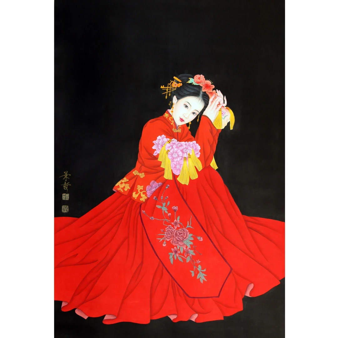 9  少女  112X74  绢本立轴