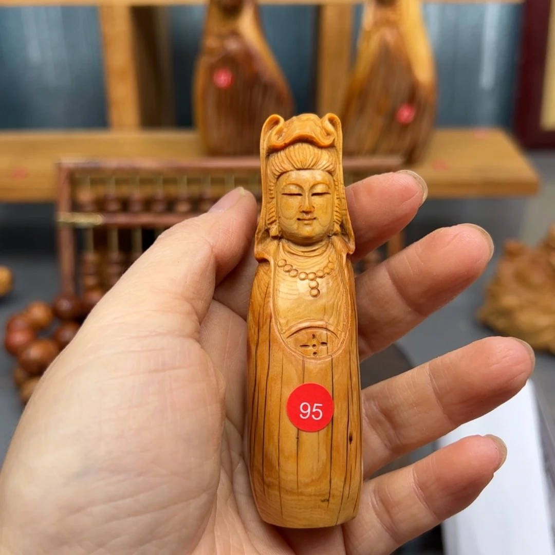 用***9木崖柏木摆件手把件