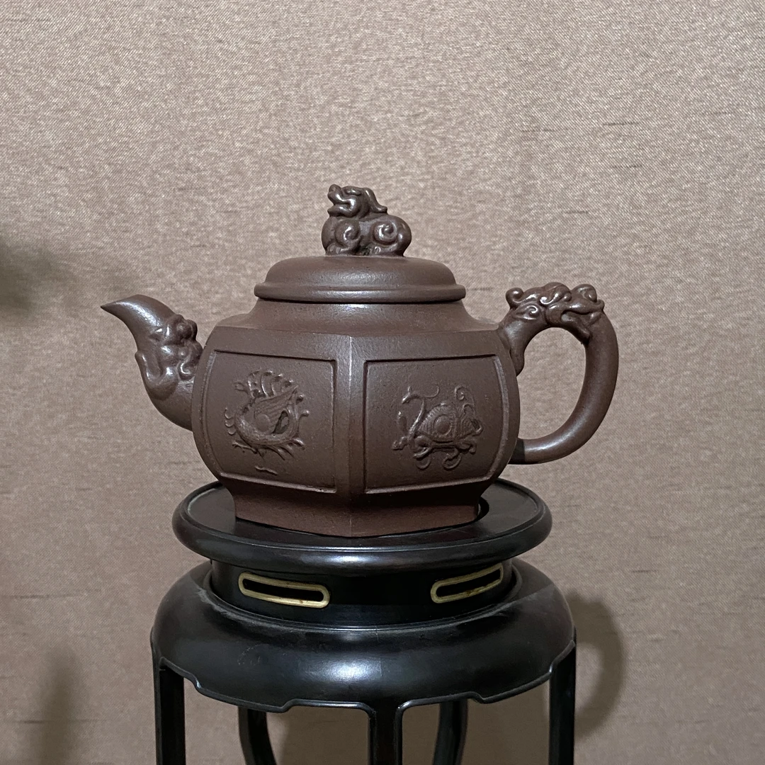 宜兴手工紫砂陶 茶壶GS3424-5