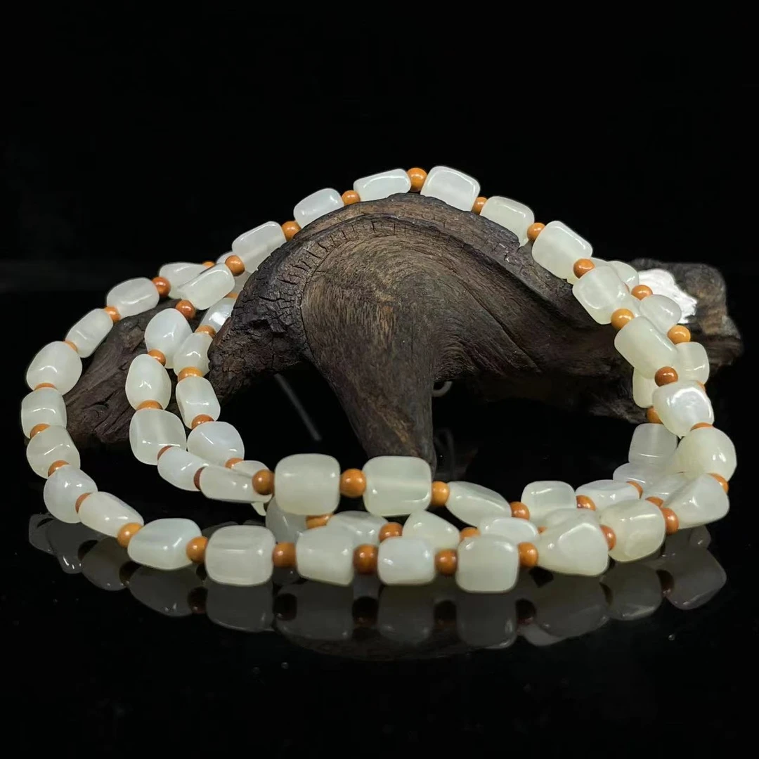 A670 和田玉珠链 QQ622811