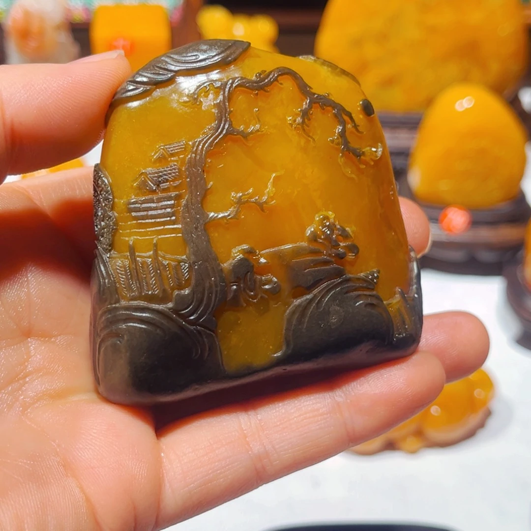 田黄石细****里石雕石雕石雕