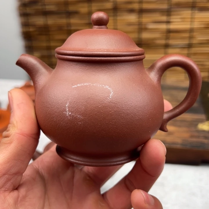 紫砂茶壶微微瑕底槽清高潘