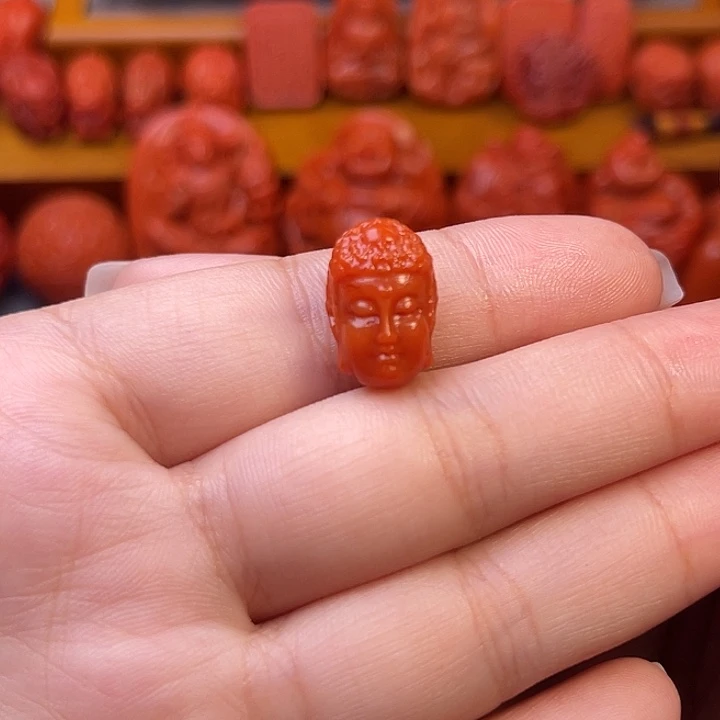 未镶嵌保山阿弥陀佛10➕尺寸南红玛瑙