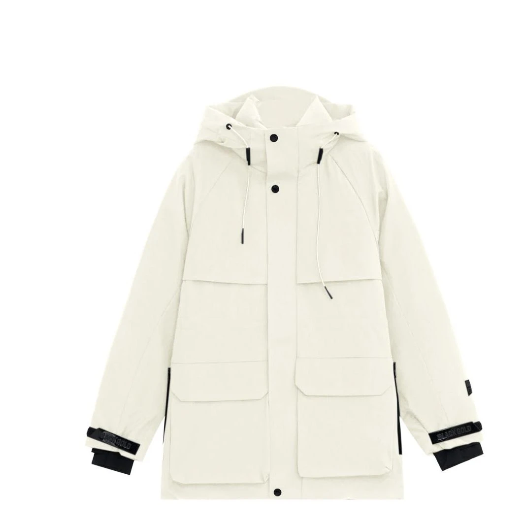 冬季新款户外男女同款可收腰冲锋衣羽绒服 GC240201