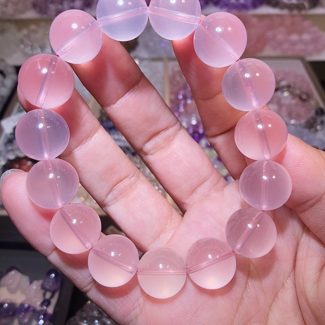 未镶嵌手链水晶马粉全净14.5mm