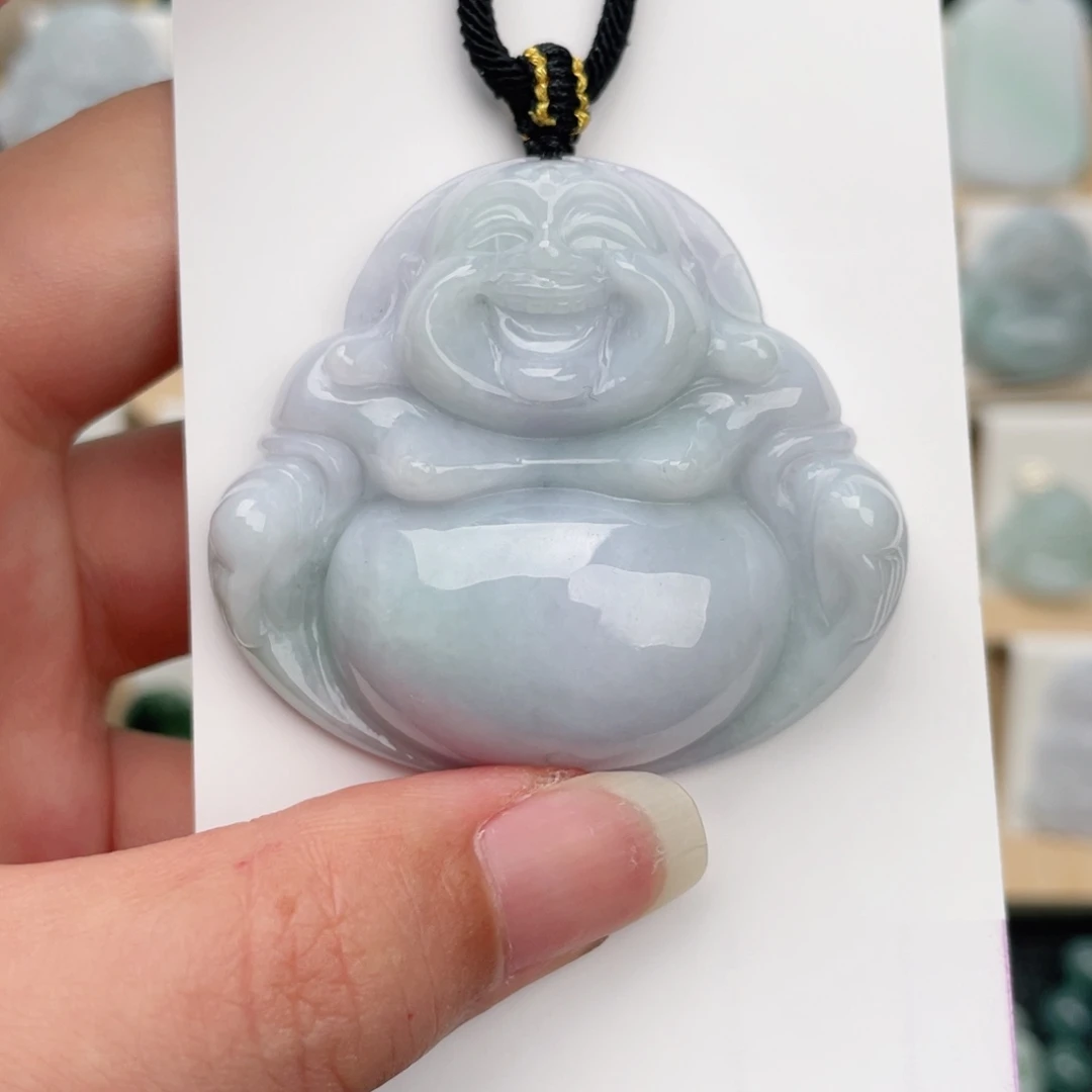 翡翠未镶嵌颈饰佛公