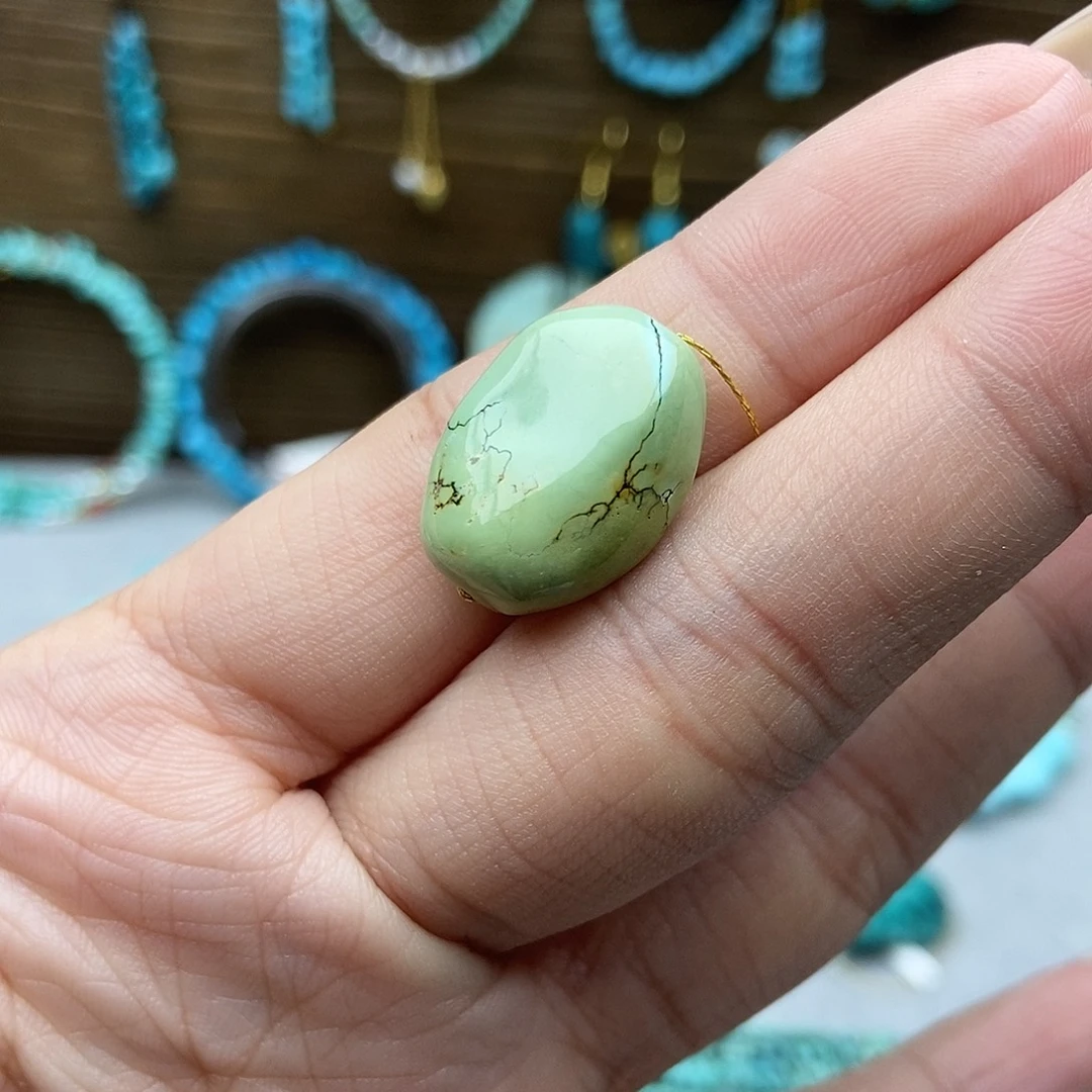 绿松石未镶嵌菜籽随行