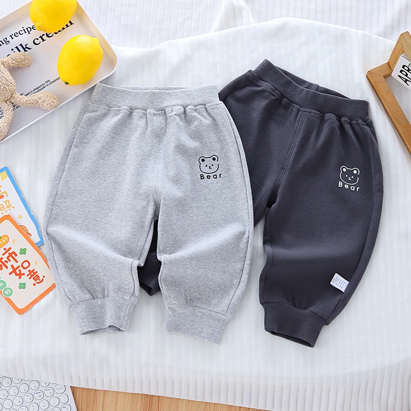 宝宝裤子春秋季纯棉外穿男女儿童运动裤小月龄婴幼儿春装分体长裤
