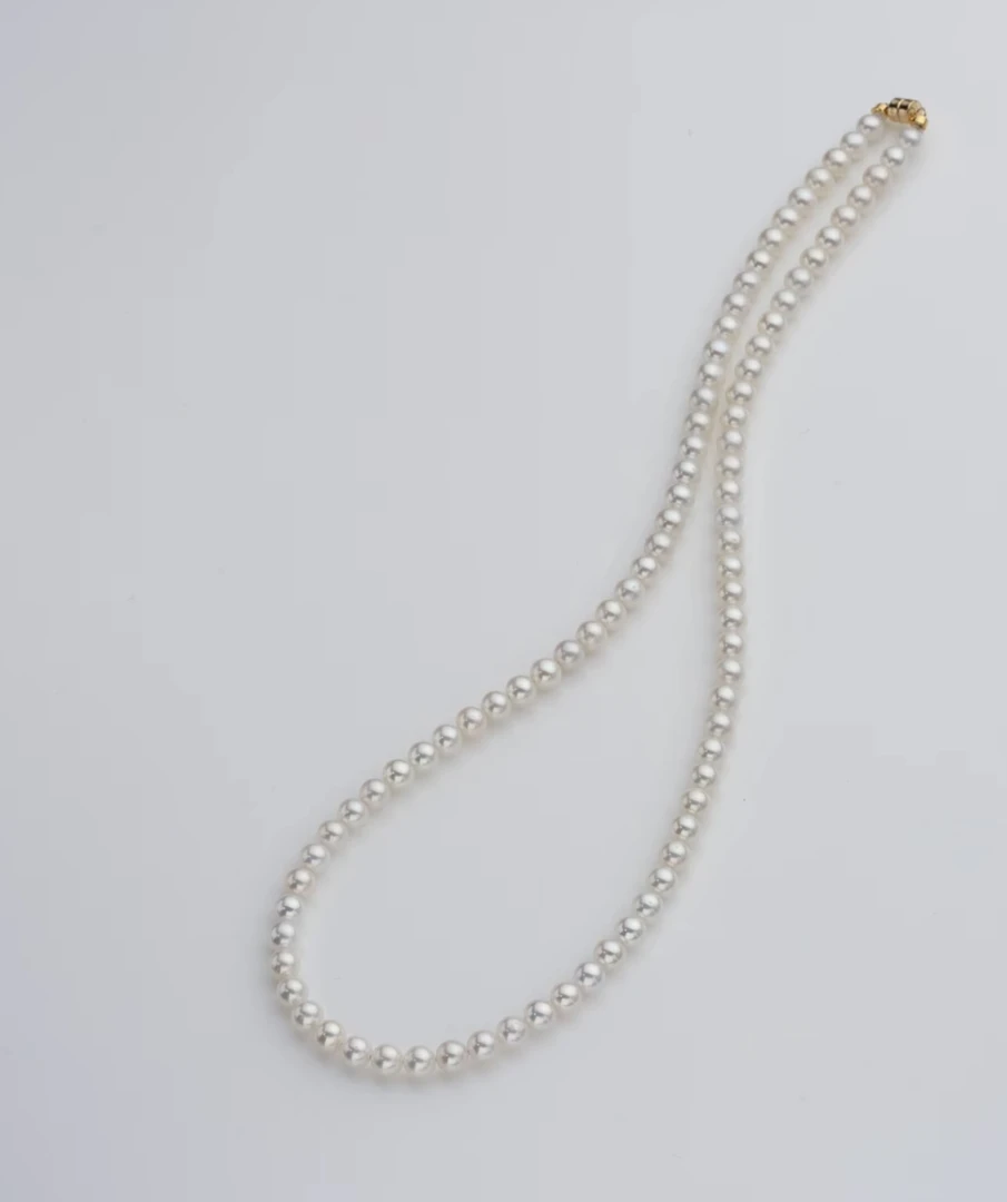 【小乐甄选】 18K金  天然淡水珍珠升级版小米珠项链 3- 4.5mm 772