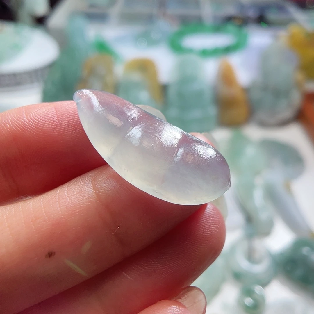 未镶嵌定制翡翠福豆