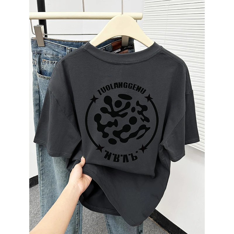 情侣装纯棉短袖t恤男女春夏季新款爆款韩版宽松洋气休闲百搭上衣