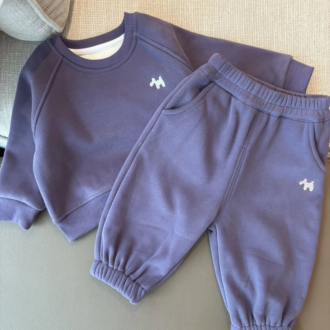 婴儿衣服男童卫衣秋冬小童套装长袖h