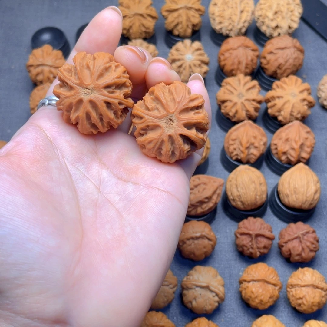 核桃文玩把件野生龙头