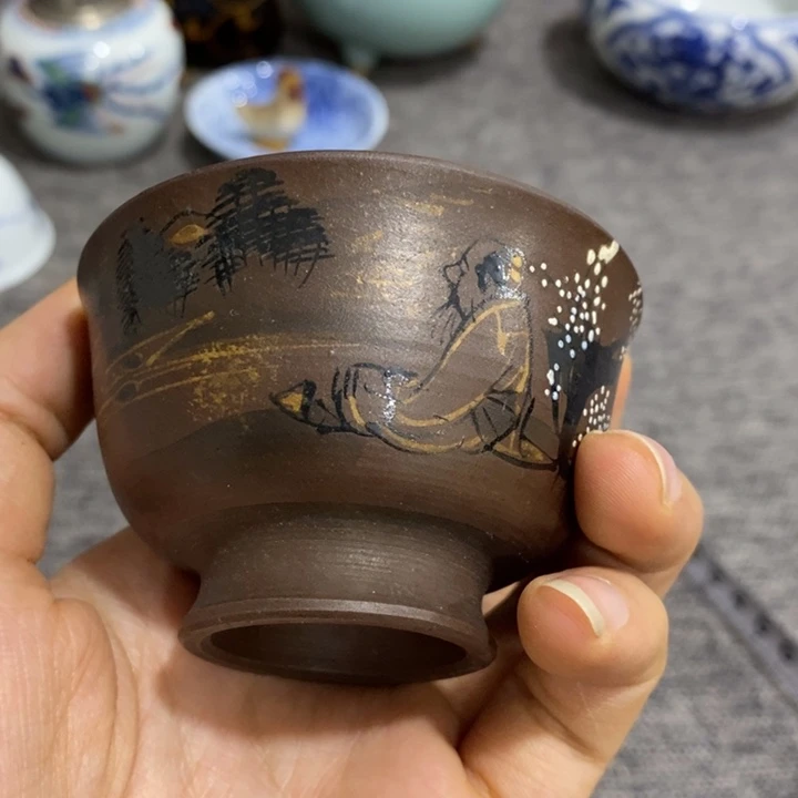 紫砂茶杯非常漂亮好看的碗