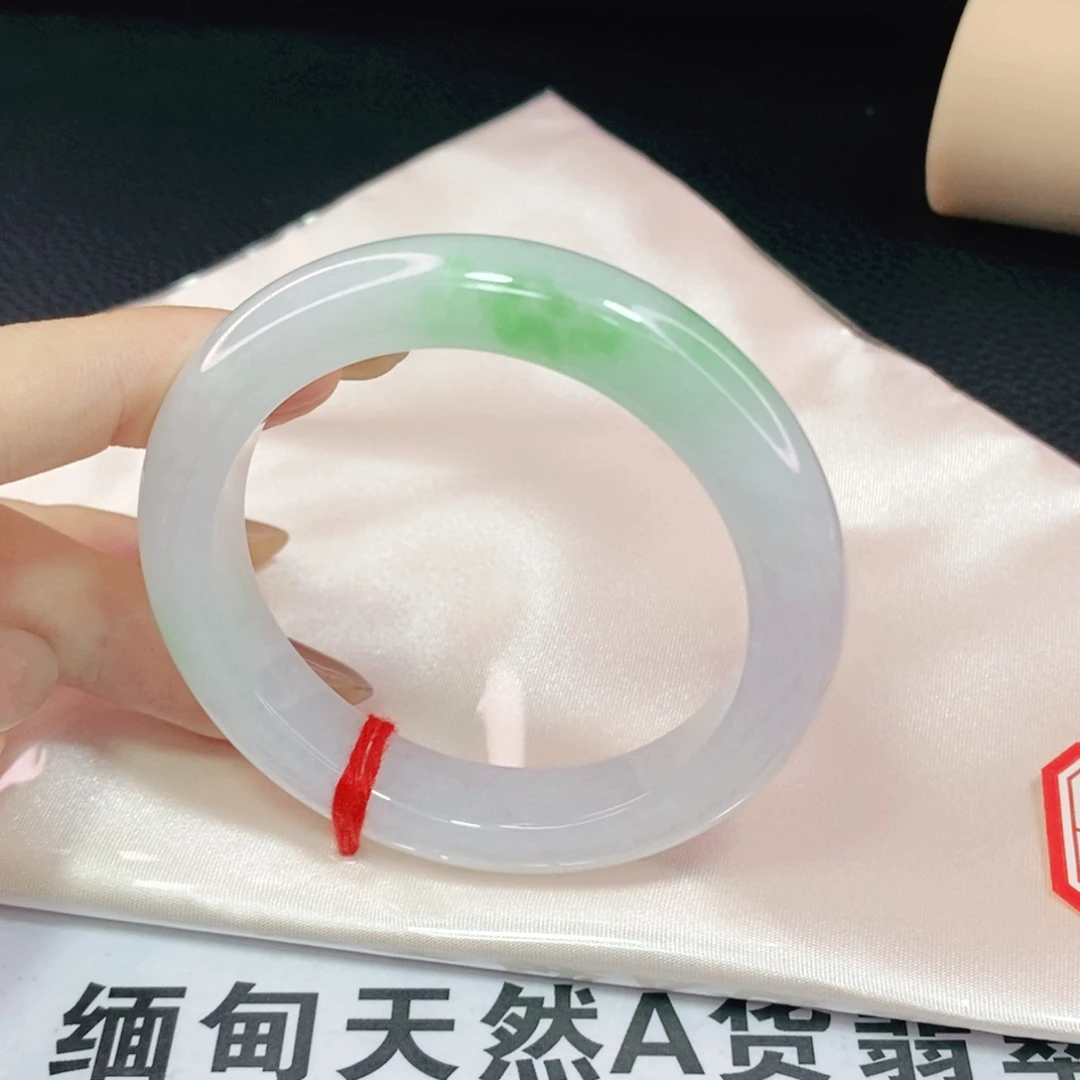 未镶嵌手镯翡翠51.8正圈
