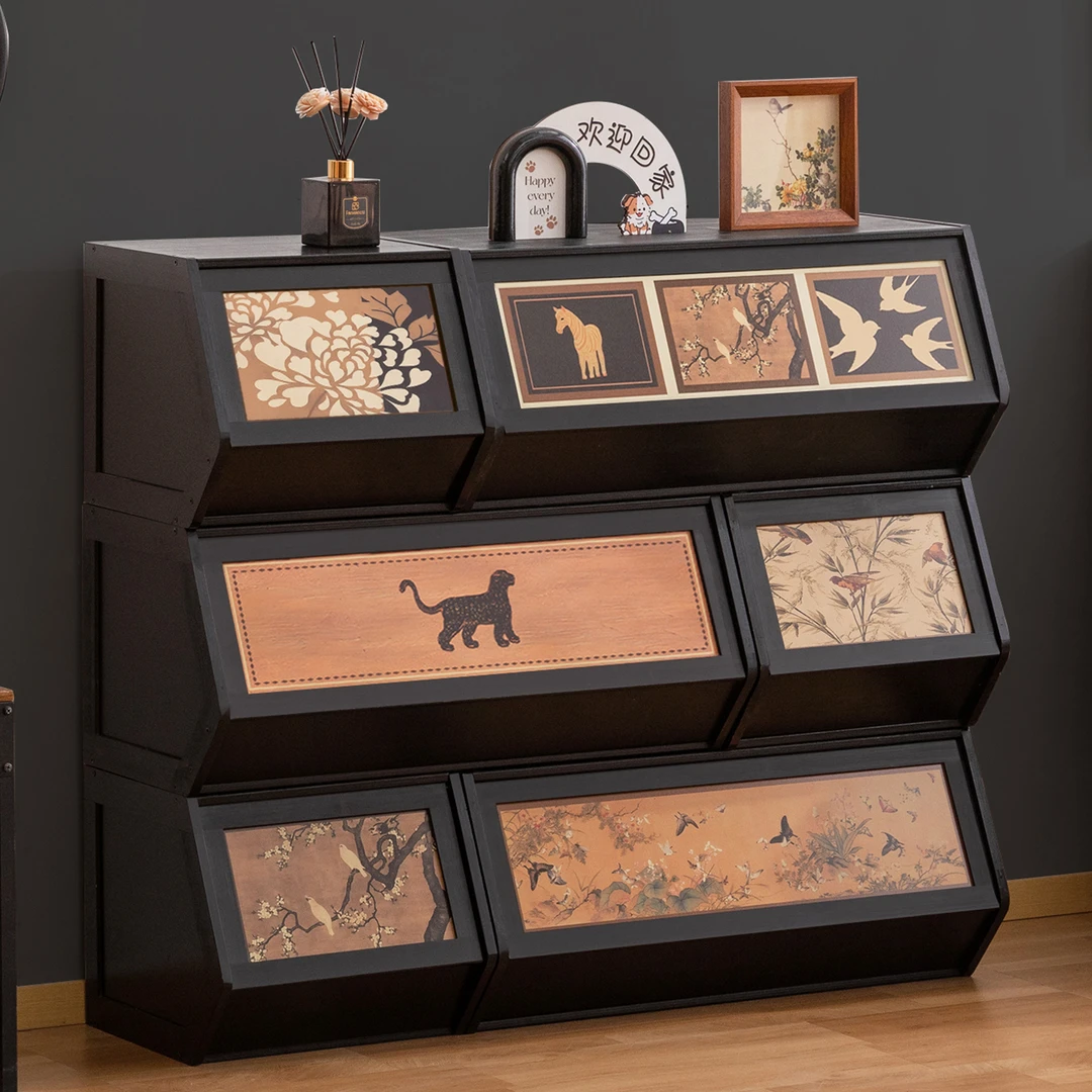 网红创意五斗柜卧室储物柜收纳家用客厅靠墙床尾置物整理小立柜子