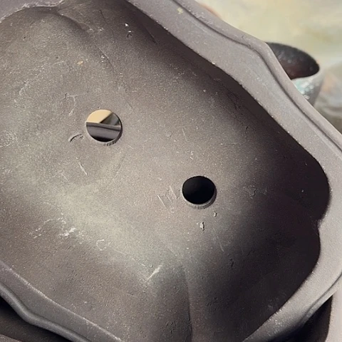 紫砂宜兴紫砂花盆28+28莲花