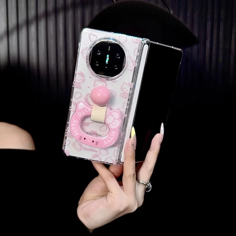 适用华为matex6折叠屏matex5典藏版手机壳膜一体kt指环支架保护套