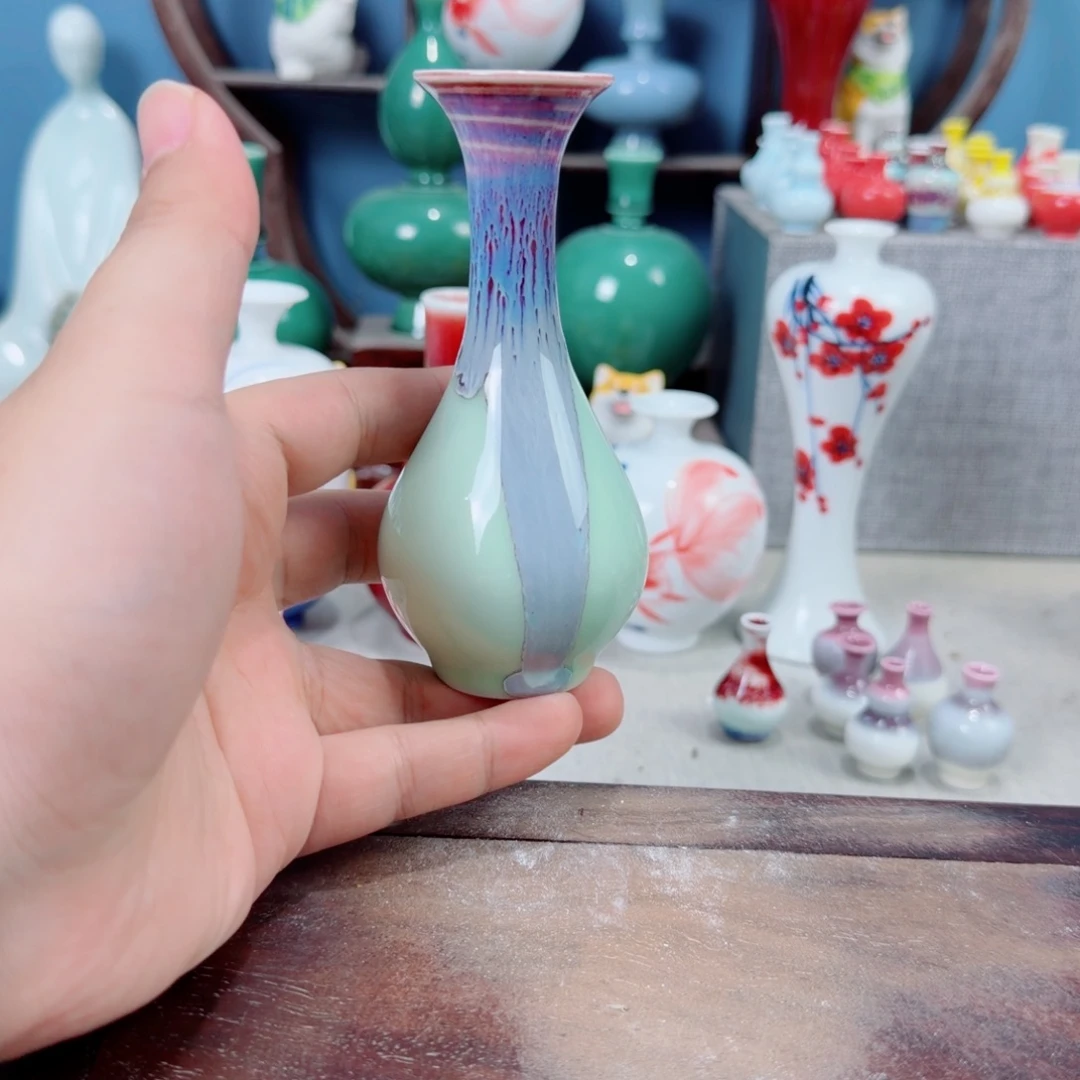陶瓷手工小花器摆件