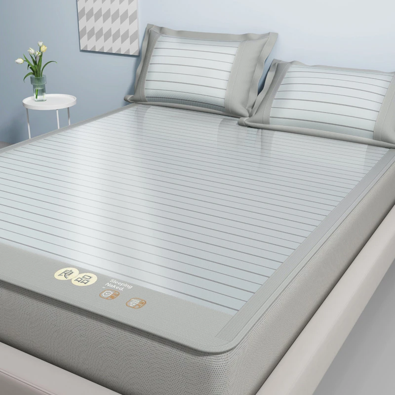 夏天冰丝凉席空调席凉感透气软凉席可水洗可折叠抑菌床笠床单席子