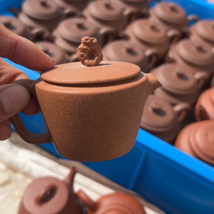 紫砂茶壶五彩汉瓦100c c