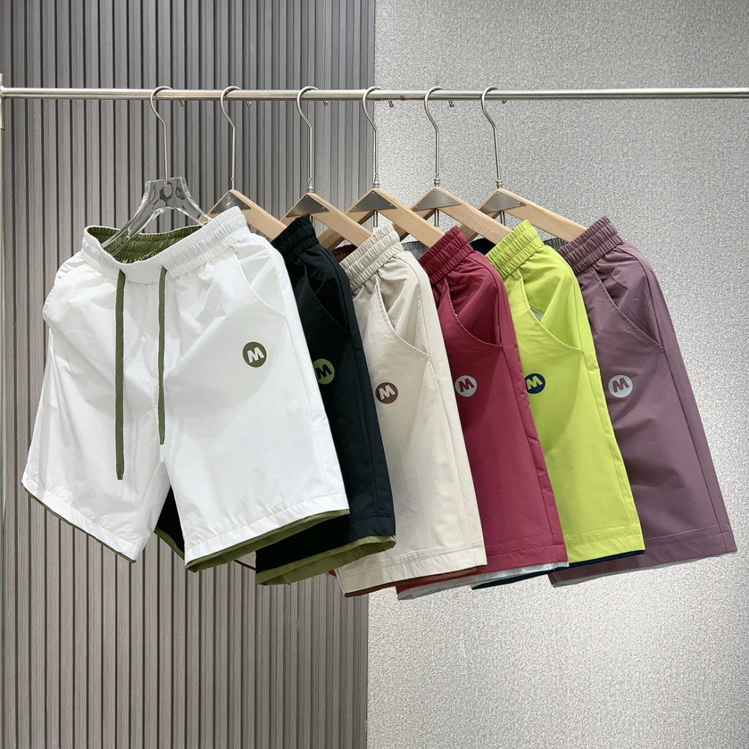 2025夏季简约百搭轻奢修身韩版男士短裤男款速干潮流纯色时尚8309