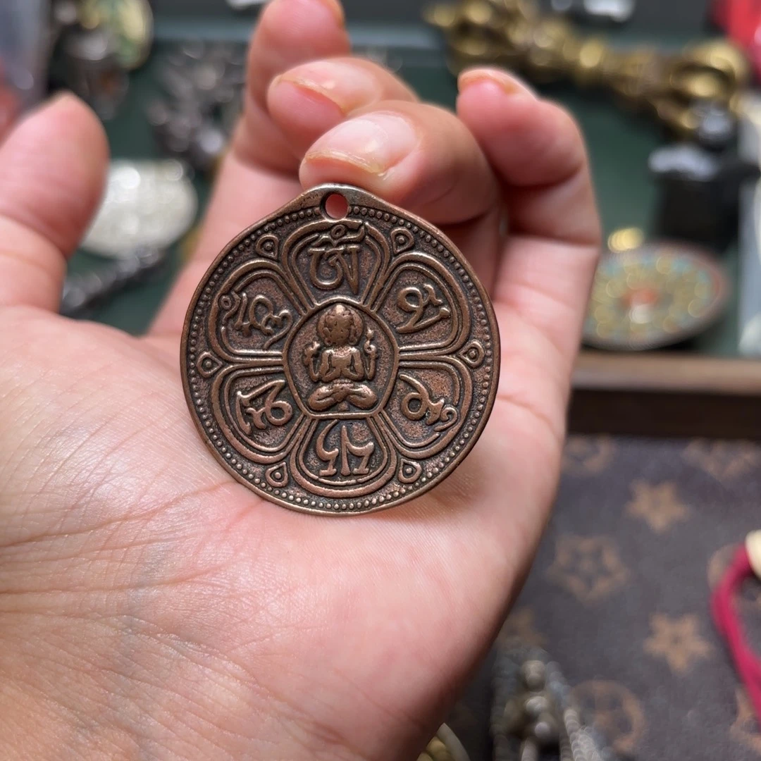 铜星月菩提吊坠项链