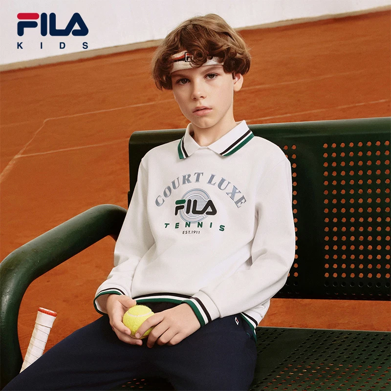 【斐乐儿童】2025年秋季新款长袖中大童运动针织套头衫K12B533213