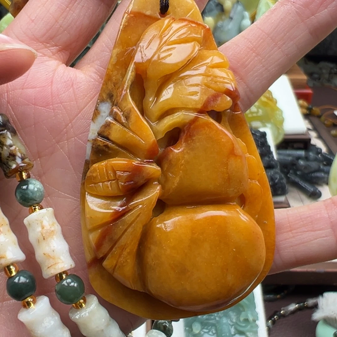 岫玉未镶嵌挂件挂件